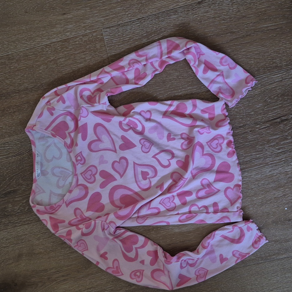 Urban Kids Long Sleeve Pink Heart Tee